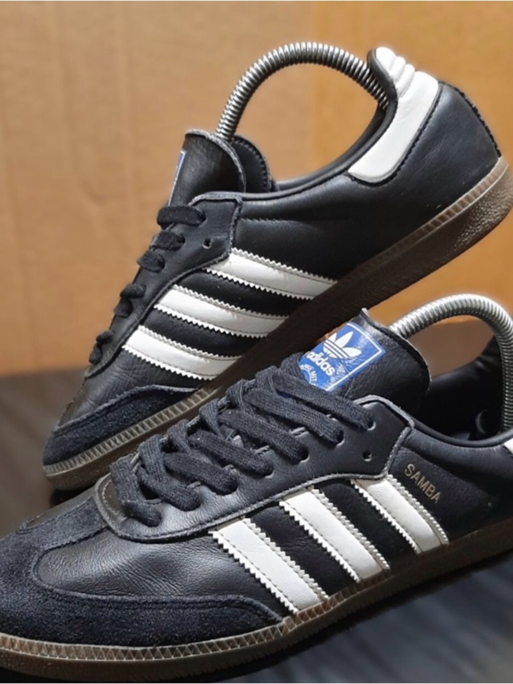 Adidas Samba Originals OG Black White Blue Label Sneakers Shoes B75807 (#2023 ) - Picture 2 of 3